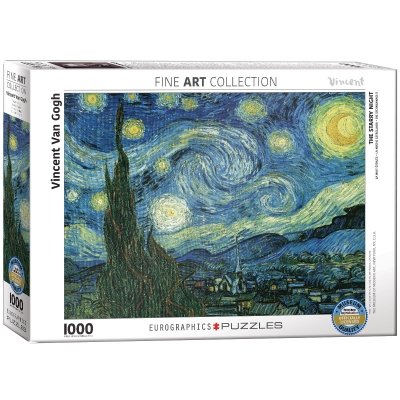 <img src='https://webimage.pl/pics/229/2/d628136612043.jpg' style='height:440px' /> Puzzle 1000 Starry Night by van Gogh 6000-1204