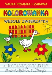Wesołe zwierzątka Nauka pisania i zabawa Kolorowanka - Guzowska Beata