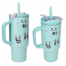 Kubek 470ml termiczny ze słomką To Go Panda  14142A 12+