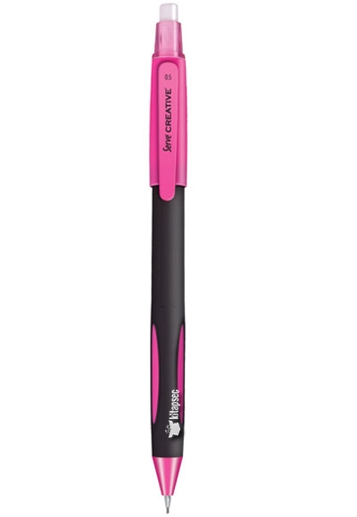 Ołówek automatyczny 0,5 mm Creative różowy fluo z wykręcaną gumką