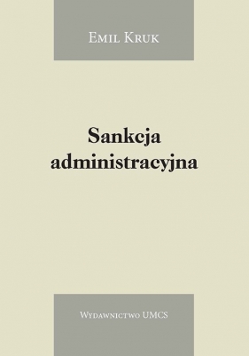 Sankcja administracyjna - Kruk Emil