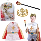 Zestaw strój króla berło korona