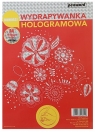 Wydrapywanka hologramowa A4 srebrno-czerwona