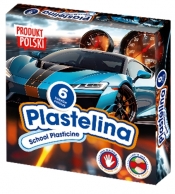 Plastelina szkolna - Samochody, 6 kolorów