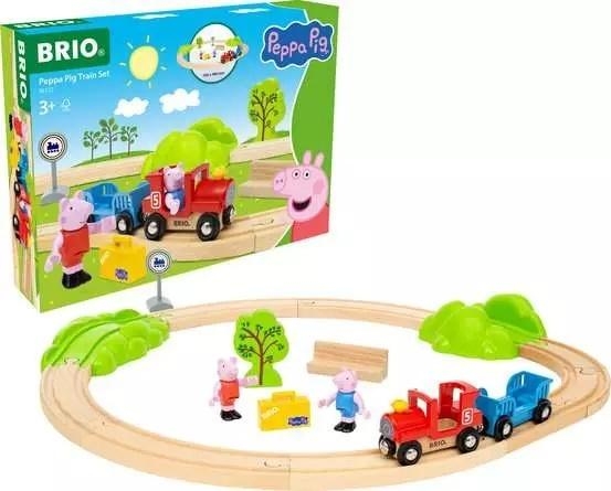 <img src='https://webimage.pl/pics/230/1/d7312350361230.jpg' style='height:440px' /> Brio Zestaw kolejowy Peppa Pig