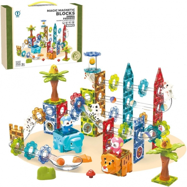 Klocki magnetyczne tor 151el