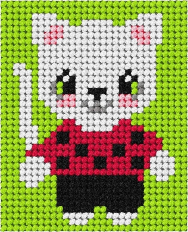 Haft. Moje pierwsze wyszywanie - Kotek