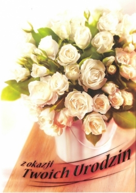 Karnet B6 Kwiaty W Dniu Urodzin FF1206 - FF1206