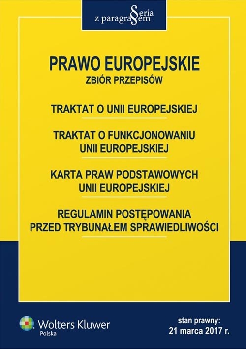 Prawo Europejskie Zbiór przepisów