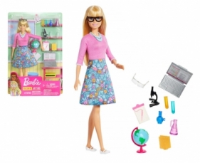 Barbie lalka Nauczycielka z laptopem