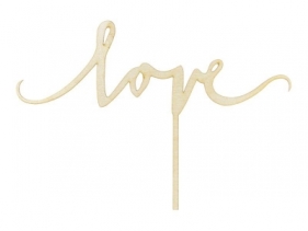 Topper drewniany Love 16cm