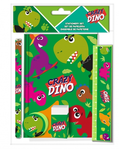 <img src='https://webimage.pl/pics/231/0/d8435507840231.jpg' style='height:440px' /> Zestaw piśmienniczy Crazy Dino 5 elementów KL10851