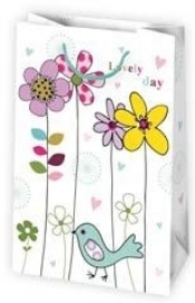 Torba T3 / kwiaty, grafika kolorowa, kropeczki MIX op-10 szt /160x240x70 /