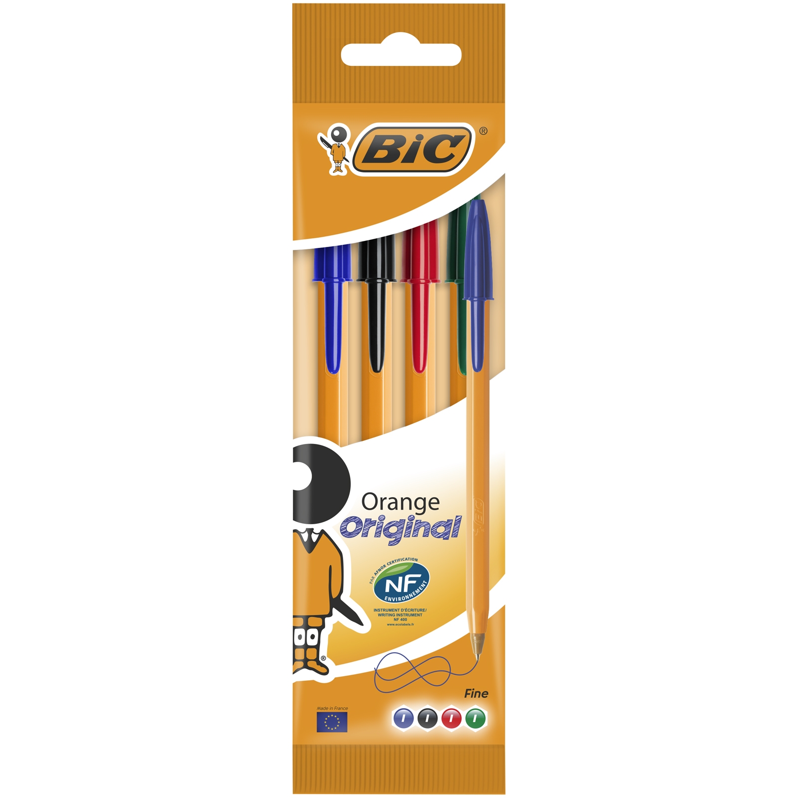 Długopis Orange Original Fine BIC 4szt