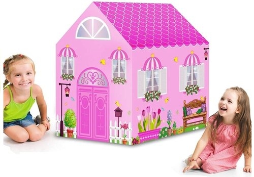Namiot ogrodowy różowy domek duży 103 x 93