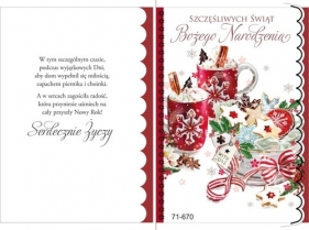 Karnet Życzenia Boże Narodzenie z Kopertą (71-670)