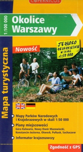 Okolice Warszawy mapa turystyczna