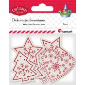 Dekoracje drewniane - zawieszki świąteczne (417652)