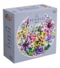 Puzzle 500: Round - Flowers 2 - Purple Garden