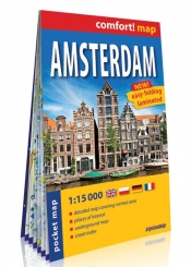 Amsterdam (Amsterdam) kieszonkowy laminowany plan miasta 1:15 000