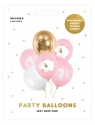 Balony Roczek Baby pink 30cm 6szt