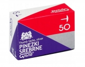 Pinezki srebrne opakowanie 50 szt.