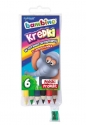 Kredki Bambino drewniane, 6 kolorów z temperówką