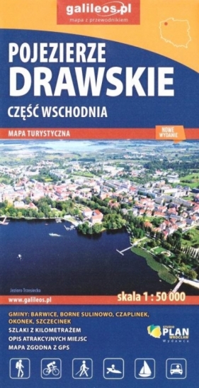 Mapa turyst. - Pojezierze Drawskie cz.wsch. w.2022 - Opracowanie zbiorowe