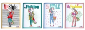 Zeszyt A5/32K kratka Fashion (10szt) STRIGO