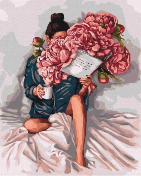 Malowanie po numerach - Historia piwonii 40x50cm