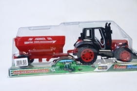 Traktor plastikowy i akcesoria 13cm