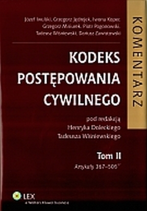 Kodeks postępowania cywilnego Komentarz t. 2