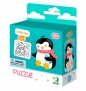 Puzzle 16: Pingwinek + kolorowanka (DOP300122)
