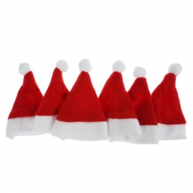 Świąteczne etui na sztućce - Czapka Mikołaja, 6 szt. (BN0233)