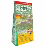 Bieszczady. Mapa panoramiczna, turystyczna 1:60 000