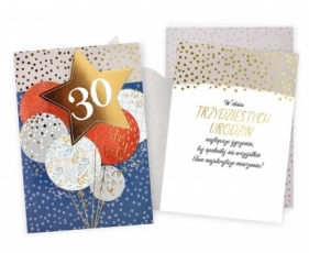 Karnet Urodziny 30