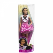 Barbie Fashionistas lalka w różowej kraciastej sukience (HJT06)