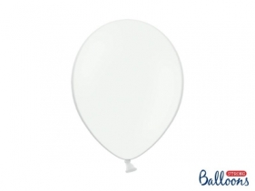 Balon gumowy Partydeco Strong w kolorze Pastel Pure White 30cm, 100szt. (SB14P-008)
