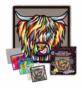 Zestaw do tworzenia obrazów z drewna - krowa