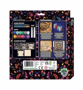 Zestaw do tworzenia obrazów z drewna - krowa