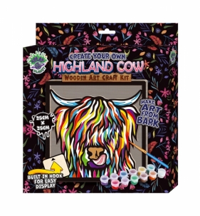 Zestaw do tworzenia obrazów z drewna - krowa