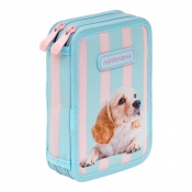 Astrabag, Piórnik podwójny z wyposażeniem - Puppy Line, AC21