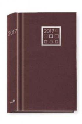 Terminarz 2017 - B6 bordowy