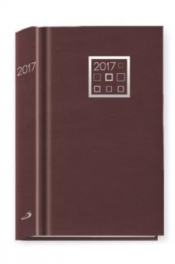 Terminarz 2017 - B6 bordowy