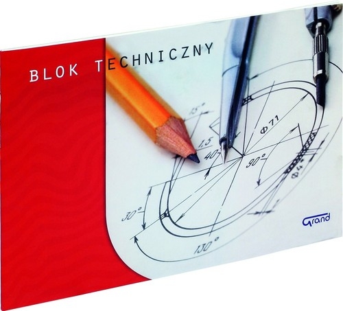 Blok techniczny A4 Fiorello 10 kartek 5 sztuk