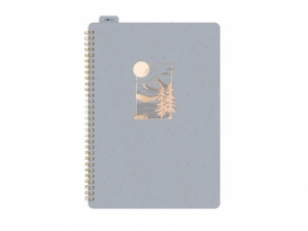 Kołozeszyt z gumką A4/80K linia szary