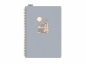 Kołozeszyt z gumką A4/80K linia szary