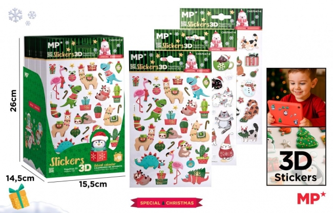 <img src='https://webimage.pl/pics/234/5/d8435721035086.jpg' style='height:440px' /> Naklejki świąteczne Boże Narodzenie 3D MIX