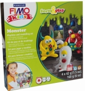 Zestaw FIMO Kids&Play 4x42g POTWORY