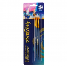 Zestaw pędzli nylonowych - Astra Art&Hobby, 3 szt.